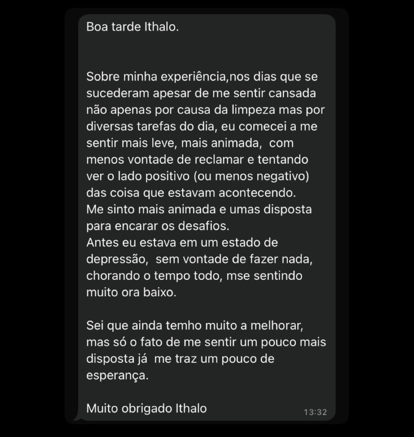 Depoimento, Terapia integrativa à distância